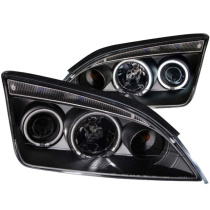 FORD Focus ,ZX3, ZX4, ZX5 2005-2007 Projector Strålkastare Med Halo Svart ANZO